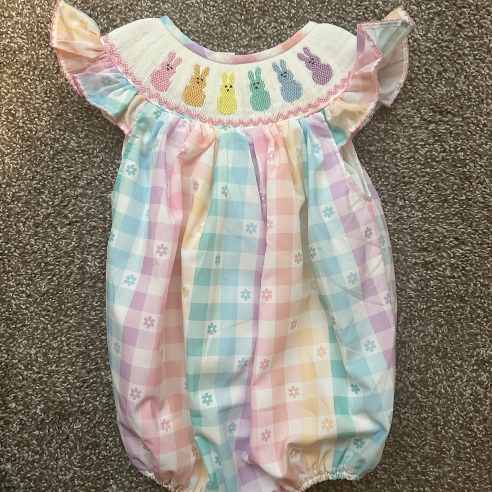 Poppy Kids Co Easter Bubble Dress 18mo